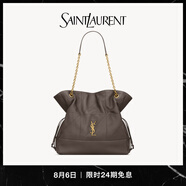 YSL圣羅蘭【禮物】女士JAMIE SHOPPING 羊皮革托特包 都市灰 U