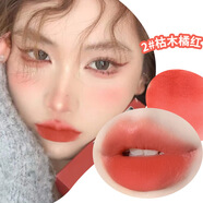 XiXi慕斯絲絨唇泥不易沾杯不易掉色啞光霧面唇釉唇彩學(xué)生平價顯白口紅 02#枯木橘紅