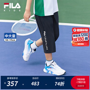 FILA【旋冰科技】斐樂童裝兒童2025夏季新款中大童網(wǎng)球七分褲 RD寶藍(lán)-NV 150