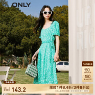 ONLY法式茶歇收腰中長裙氣質(zhì)雪紡碎花連衣裙女|123207068 H40 水果盛宴印花 S 160/80A