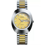 雷達（RADO）男士三針石英表mm不銹鋼雙色表帶 Gold