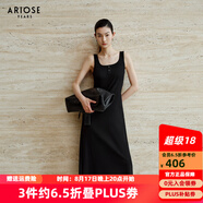 艾諾絲雅詩(shī)【商場(chǎng)同款】2025秋季新品百搭純色中長(zhǎng)款簡(jiǎn)約背心連衣裙40719616 黑色 M