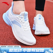 安踏女鞋易彎折跑鞋軟底夏季皮網(wǎng)緩震耐磨休閑運動鞋防滑旅游鞋跑鞋 【店長推薦-網(wǎng)面】白/藍5501-6 38 （女7）