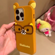 S卡通立體眼鏡輕松熊KT貓iphone16prom適用于oppo蘋(píng)果華為小米vivo 棕色眼鏡輕松熊 iPhone4s