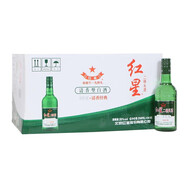 紅星二鍋頭39度250ml*24瓶 清香型純糧食白酒 39度24瓶(原裝1箱假一賠十)