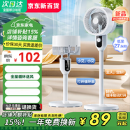 MI極速發(fā)貨智能語音空氣循環(huán)扇家用電風扇落地臺立搖頭節(jié)省遙控 旋鈕升級款左右搖+香薰凈化