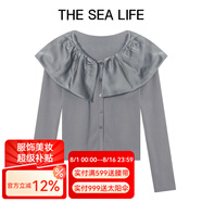THE SEA LIFE針織衫女歐海一生 荷葉邊針織衫2025春拼接設(shè)計(jì)優(yōu)雅上衣XD15330 苜?；?M