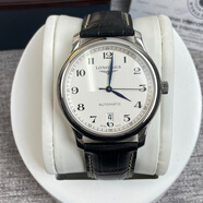 【二手99新】浪琴名匠系列38.5mm表徑三針白盤自動(dòng)機(jī)械機(jī)芯男士休閑腕表L2.628.4.78.3