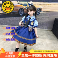 G.DUCKKIDS童裝洛麗塔公主裙女童連衣裙春秋季新款朱迪兔子警官生日禮服兒童 方領(lǐng)朱迪裙+領(lǐng)帶+短褲【夏款】 140 尺碼9~10歲【130-140cm】