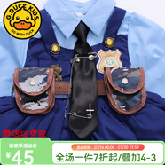 G.DUCKKIDS朱迪兔子警官cos服洛麗塔公主裙女童春秋兒童禮服裙子女孩連衣裙 腰帶包包毛球兔子【單買不發(fā)】 130 （建議身高120cm 8-9歲）cm