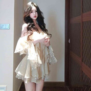 天啟世紀精致小姨穿搭高級感生日小禮服溫柔風(fēng)甜美超仙亮片常規裙 圖片色 S