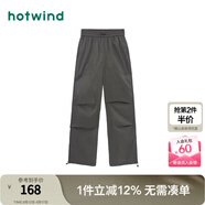 熱風(fēng)（Hotwind）休閑褲女夏季新款女士美式復(fù)古辣妹顯瘦工裝褲傘兵長(zhǎng)褲子 30深綠 XL