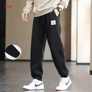 耐克（NIKE）運動(dòng)褲男褲秋季新款AIR JORDAN休閑褲針織衛褲小腳褲長(cháng)褲 DQ7469-010黑色 M 推薦120-130斤