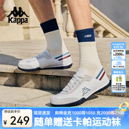 卡帕（Kappa）背靠背串標(biāo)薄底運(yùn)動(dòng)鞋男女2025新款德訓(xùn)鞋戶外復(fù)古跑鞋 K0FX5MM18 K0FX5BB03白/灰/紅-012 37