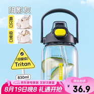 希樂杯子大容量tritan塑料杯男女士便攜運動水杯學(xué)生戶外健身雙飲杯
