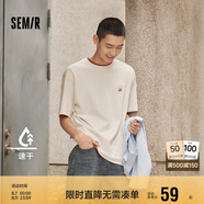 森馬短袖T恤男夏季精致刺繡情侶裝中性上衣吸濕速干109324100205