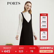 PORTS寶姿女裝 秋冬背帶裙SL9D009LWF033 黑色 XS (2)