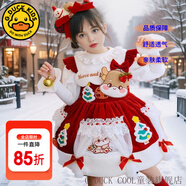 G.DUCKKIDS童裝圣誕節(jié)服裝兒童洛麗塔公主裙女童連衣裙加絨生日禮服蓬蓬裙子 9958款-水貂絨毛衣【單買不發(fā)】 140尺碼9~10歲【130-140cm】