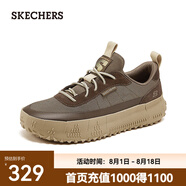 斯凱奇（Skechers）秋季新款男士透氣運動輕便舒適百搭戶外運動休閑鞋210903 深灰褐色/DKTP 41