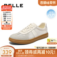 百麗男鞋舒適牛皮休閑鞋商場(chǎng)同款復(fù)古夏季透氣德訓(xùn)鞋52022CM0 米白/灰色-網(wǎng)面 40 (250mm)