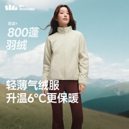 蕉下（beneunder）外套女氣絨立領(lǐng)輕量速熱保暖棉服休閑機洗CL001輕煙咖XL