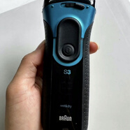 博朗（BRAUN）剃須刀3系3000s 320s男士往復式充電式胡須刀可水洗原裝 3系3080s藍邊+充電器+收納盒