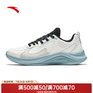 安踏（ANTA）運(yùn)動鞋男鞋夏季輕質(zhì)網(wǎng)面透氣減震跑步鞋男士休閑鞋子 象牙白/一度灰-5 39