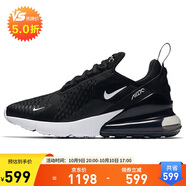 耐克NIKE休閑鞋女氣墊AIR MAX 270鞋AH6789-001黑35.5