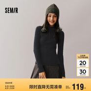 森馬（Semir）[商場同款]毛衣女緊身羊毛衫2024冬半高領(lǐng)打底衫顯瘦101724107003