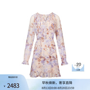PORTSPURE【缺胸圍】女裝2025早秋新品法式度假浪漫印花長袖度假中長裙 PRINT MIX L 40