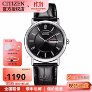 西鐵城(CITIZEN)手表BM8240/EW1270小表盤光動(dòng)能情侶表小牛皮表帶簡約 BM8240-03E情侶男表