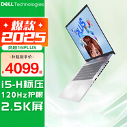 戴爾（DELL） 靈越16PLUS 7630 7640 16英寸大屏高性能AIPC設計游戲輕薄筆記本電腦 i5-13420H 2T固態(tài) 2.5K 定制 16G內存