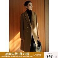 獨(dú)束大碼女裝【琥珀大衣】全羊毛呢大衣2024年冬新款質(zhì)感優(yōu)雅新復(fù)古 橄欖棕 L (尺碼：2)