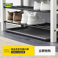 宜家（IKEA）BAGGMUCK 貝格馬克塑料鞋墊室內(nèi)戶外輕便耐用易清潔 紅色71x35cm