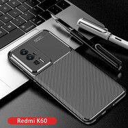 紅米K60Pro手機殼全包防摔鏡頭保護小米5G新款超薄磨砂硅膠軟套個(gè)性碳纖維紋理商務(wù)簡(jiǎn)約創(chuàng  )意男女外殼 紅米K60【深邃黑】 碳纖維紋理*全包防摔軟套