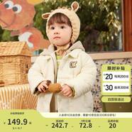 巴拉巴拉童裝兒童羽絨服女童嬰兒男童寶寶外套2024可愛(ài)時(shí)尚萌208424107224