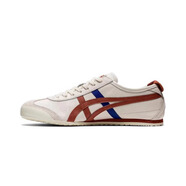 Onitsuka Tiger鬼?；EXICO66夏季皮面透氣輕便百搭跑步鞋男女運動(dòng)休閑鞋 橘紅色 35