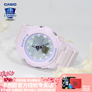 卡西歐（CASIO）【七夕禮物】女手表BABYG多彩夏日BGA-320海洋系運(yùn)動(dòng)學(xué)生電子表 BGA-320FH-4APR甜酷粉紫