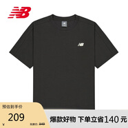 NEW BALANCENB官方25新款男舒適百搭休閑圓領(lǐng)短袖NEF29691 DKG L