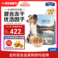 伯納天純狗糧生鮮鴨肉&梨0谷物凍干成犬幼犬通用犬糧拉布拉多12kg/24斤