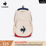 樂卡克（Le coq sportif）法國公雞女款騎行系列秋季運(yùn)動便攜雙肩背包CA-8648233 原白色/WAS F