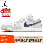 Jordan男子休閑鞋喬丹AJ1 JORDAN 1 運動鞋553558-146灰白42.5