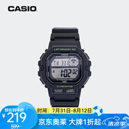 卡西歐（CASIO）【京東奧萊】手表男小方塊運(yùn)動防水學(xué)生男女表多功能非機(jī)械電子表 WS-1400H-1A