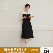 獨束【束型系列】大碼郁金裙雙版型拼接連衣裙女新款顯瘦氣質(zhì)裙子 常規梨形- M (尺碼：1) 拍前和客服確認尺碼