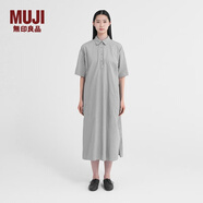 無(wú)印良品 MUJI IDEE 女式 套頭連衣裙 GA21CC2S 淺銀灰色 均碼