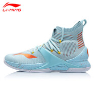 李寧（LI-NING）籃球鞋新款韋德之道3全城5音速9閃擊7馭帥12進 0標(biāo)準(zhǔn)白/熒光粉綠 057光芒藍 43
