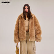SMFK十字雕像流浪原生羊毛闊身夾克羊羔毛外套上衣CF011CF/B1/GK/W 草原棕 CF011GK S