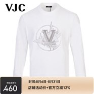 威杰思（VJC） 秋冬男裝新品時尚燙鉆長袖針織T恤D24CA2723 白色 常規(guī) M 48