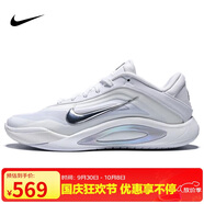 耐克NIKE男女籃球鞋 A'ONE EP 運動(dòng)鞋FZ8606-100白色 39