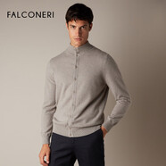 FALCONERI尊尚鳥FALCONERI男士時尚經(jīng)典舒適修身長袖高領(lǐng)毛衣山羊絨針織衫 灰色-8444 均碼 58